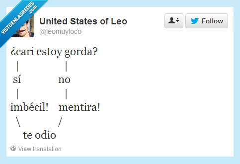 gorda,cari,pregunta,odiar,mentira